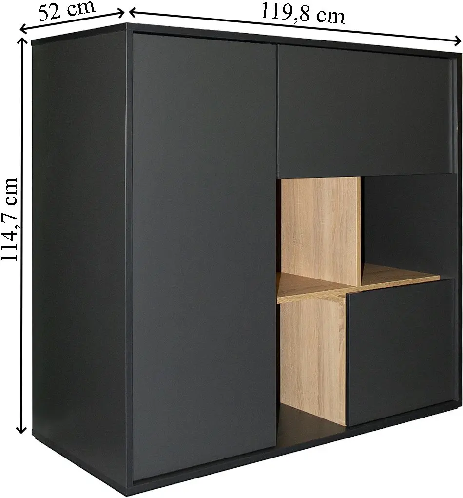 Тумба DP EvoCab 119x52x114 (Black)