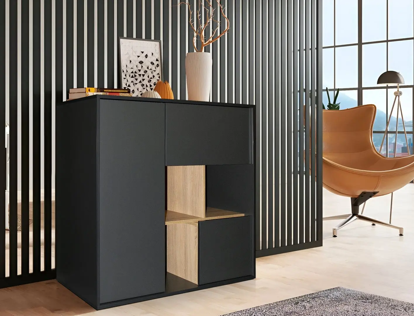 Тумба DP EvoCab 119x52x114 (Black)