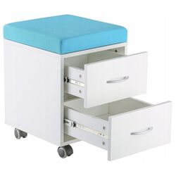 Puf-tumba Ergok Sid (White/Blue) Thumb