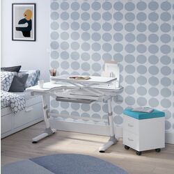 Puf-tumba Ergok Sid (White/Blue) Thumb