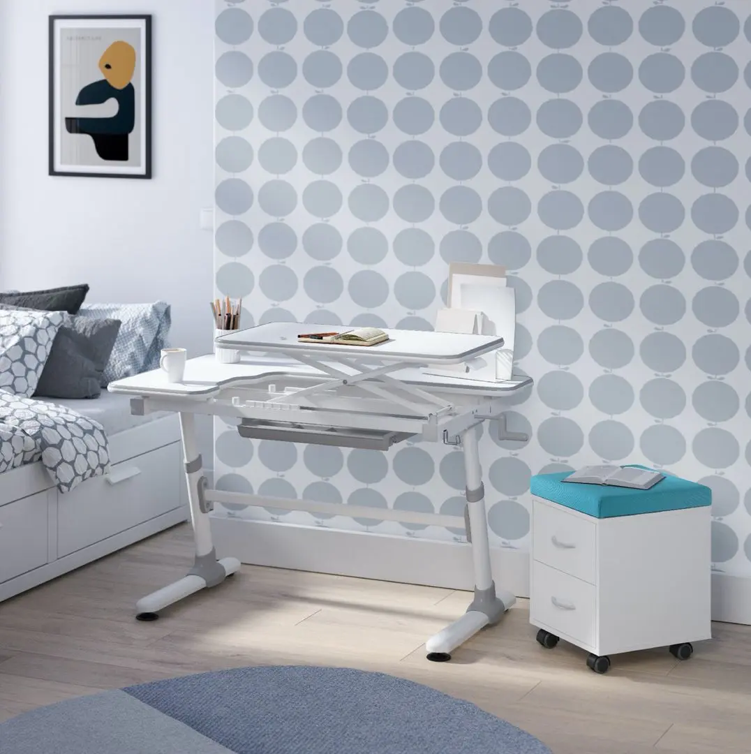 Puf-tumba Ergok Sid (White/Blue) - 4