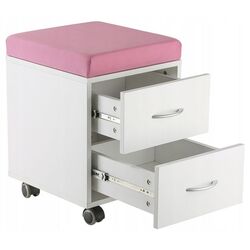 Puf-tumba Ergok Sid (White/Pink) Thumb