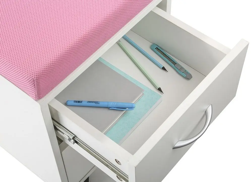 Puf-tumba Ergok Sid (White/Pink) - 3