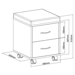 Puf-tumba Ergok Sid (White/Pink) Thumb