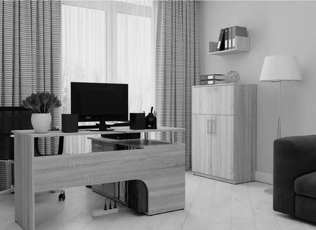 Dulap Fabrik Home Office-Line Nr.9 (Ash White) - 5