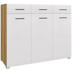 Tumba Горизонт Nensi (Gold Oak/White Gloss)