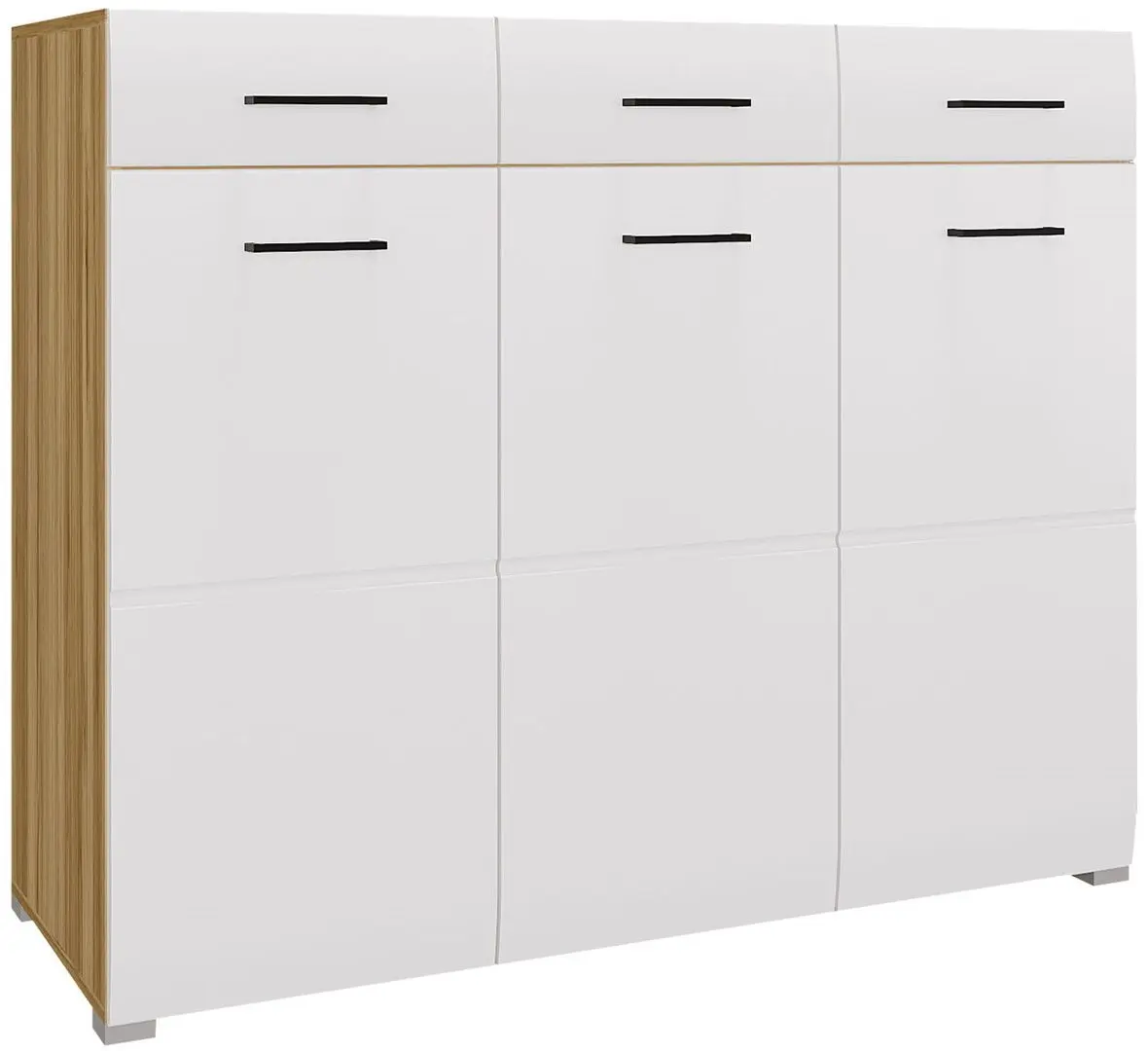 Tumba Горизонт Nensi (Gold Oak/White Gloss)