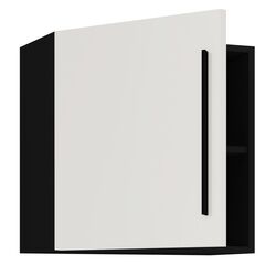 Dulap suspendat Haaus Haga (White Gloss/Black) Thumb