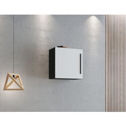 Шкафчик навесной Haaus Haga (White Gloss/Black)