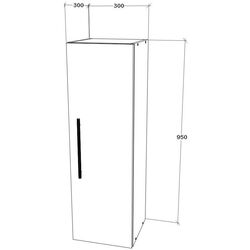 Шкафчик навесной Haaus Kos 1D 95x30 (Artisan Oak) Thumb