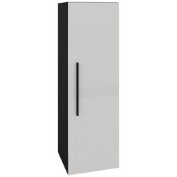 Dulap suspendat Haaus Kos 1D 95x30 cm (White Gloss/Black) Thumb