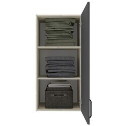 Dulap suspendat Haaus Malmo 1D 104x50 cm (White Oak/Anthracite) Thumb