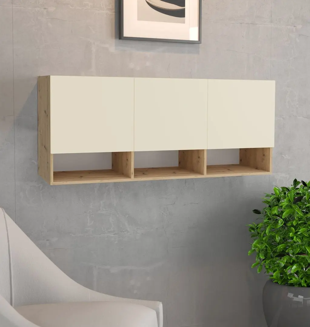 Dulap suspendat Haaus Malmo 3D 144x60 (Artisan Oak/Clay)