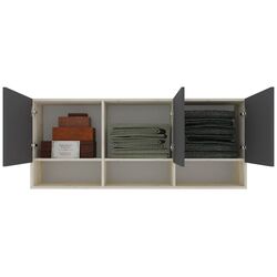 Шкафчик навесной Haaus Malmo 3D 144x60 cm (White Oak/Anthracite) Thumb