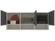 Dulap suspendat Haaus Malmo 3D 144x60 cm (White Oak/Anthracite)