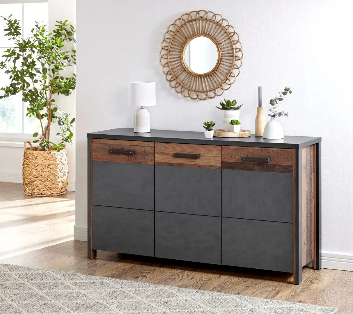 Tumba Helvetia Buffalo 241UKA43 3D (Matera Anthracite/Old Wood)