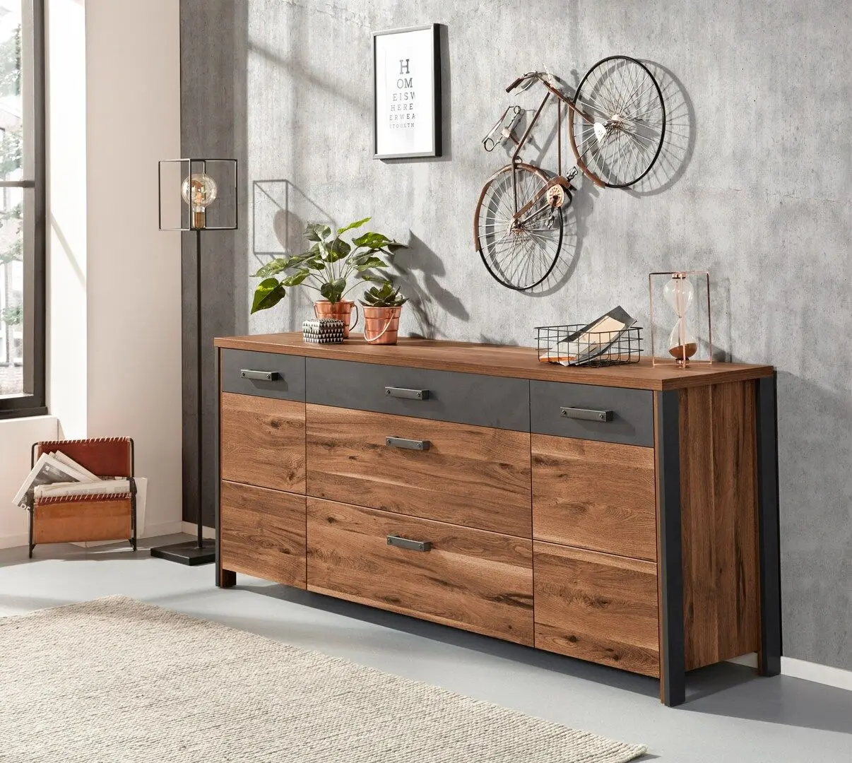 Tumba Helvetia Buffalo 24RMKA25 2D3S (Royalis Oak/Matera Anthracite) - 6