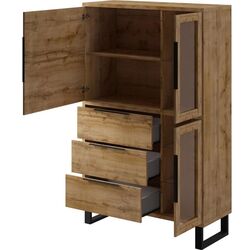 Vitrina Helvetia Halle №12 3D3S (Wotan Oak) Thumb