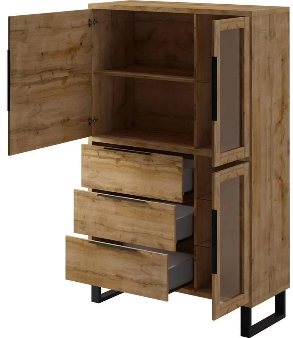 Vitrina Helvetia Halle №12 3D3S (Wotan Oak)