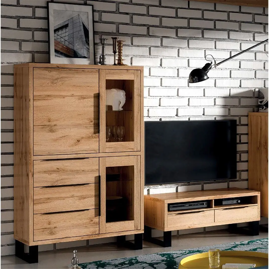 Vitrina Helvetia Halle №12 3D3S (Wotan Oak)