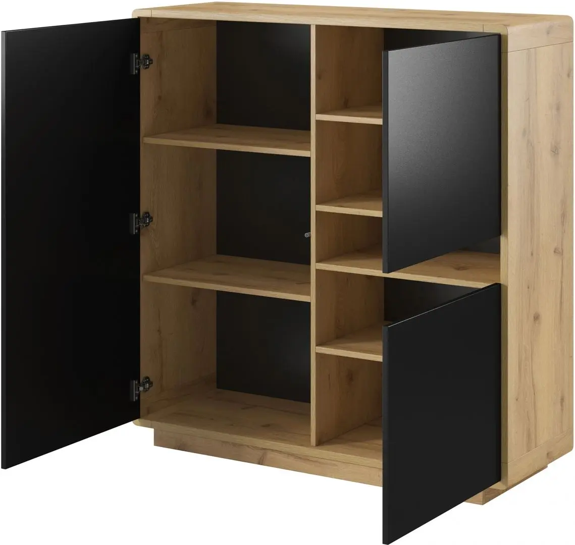 Tumba Helvetia Aston №42 3D (Black Matt/Taurus Oak)