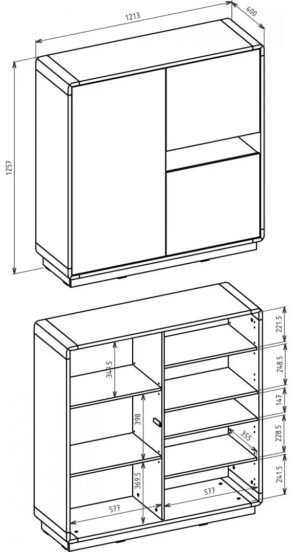 Tumba Helvetia Aston №42 3D (Black Matt/Taurus Oak)