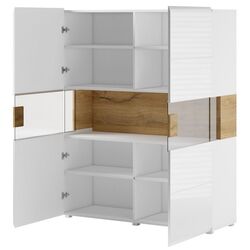 Tumba Helvetia Toledo №42 2D (White Gloss/Sanremo Oak Light) Thumb
