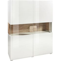 Tumba Helvetia Toledo №42 2D (White Gloss/Sanremo Oak Light) Thumb