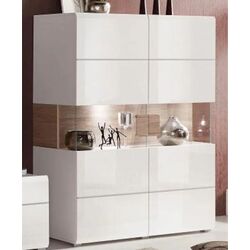 Tumba Helvetia Toledo №42 2D (White Gloss/Sanremo Oak Light) Thumb