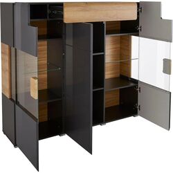 Tumba Helvetia Toledo №46 3D1S (Anthracite Gloss/Grandson Oak) Thumb