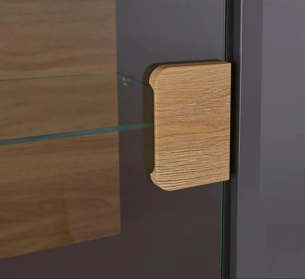 Tumba Helvetia Toledo №46 3D1S (Anthracite Gloss/Grandson Oak)