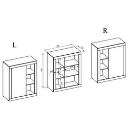 Tumba Helvetia Zena №42 1D P/L (Matera/Old Style Mix Planked-Old Wood) Thumb
