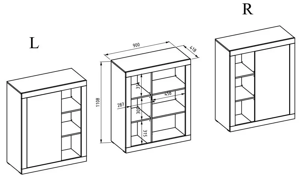 Tumba Helvetia Zena №42 1D P/L (Matera/Old Style Mix Planked-Old Wood)