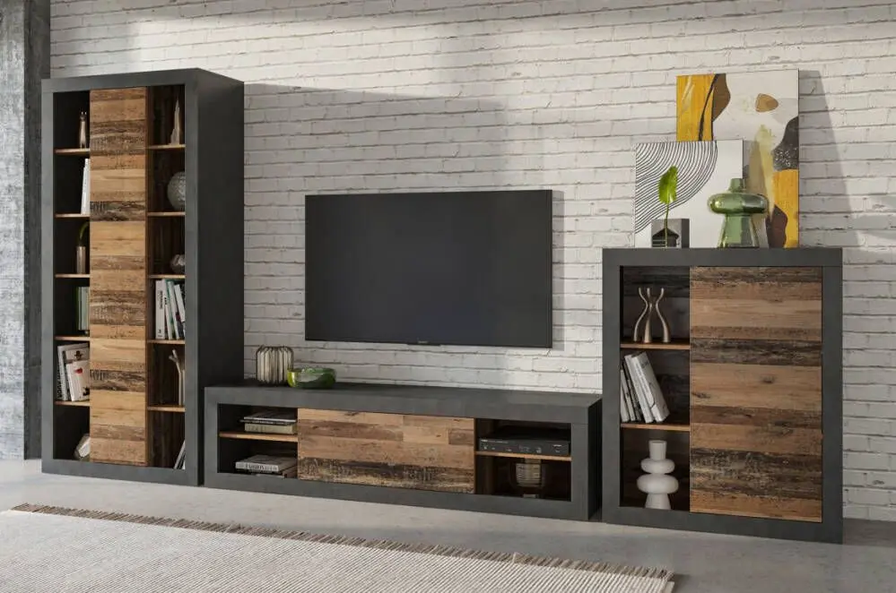 Tumba Helvetia Zena №42 1D P/L (Matera/Old Style Mix Planked-Old Wood)