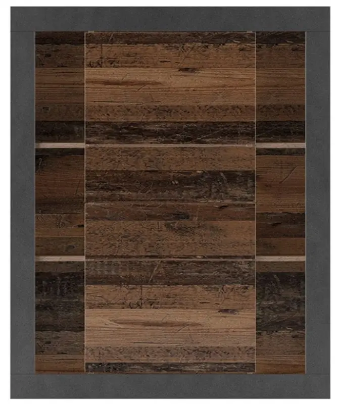 Comoda Helvetia Zena №46 2KL 2SZ (Matera/Old Style Mix Planked-Old Wood) - 4