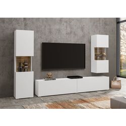 Vitrina suspendata Helvetia Ava №07 1D (White/Wotan Oak) Thumb