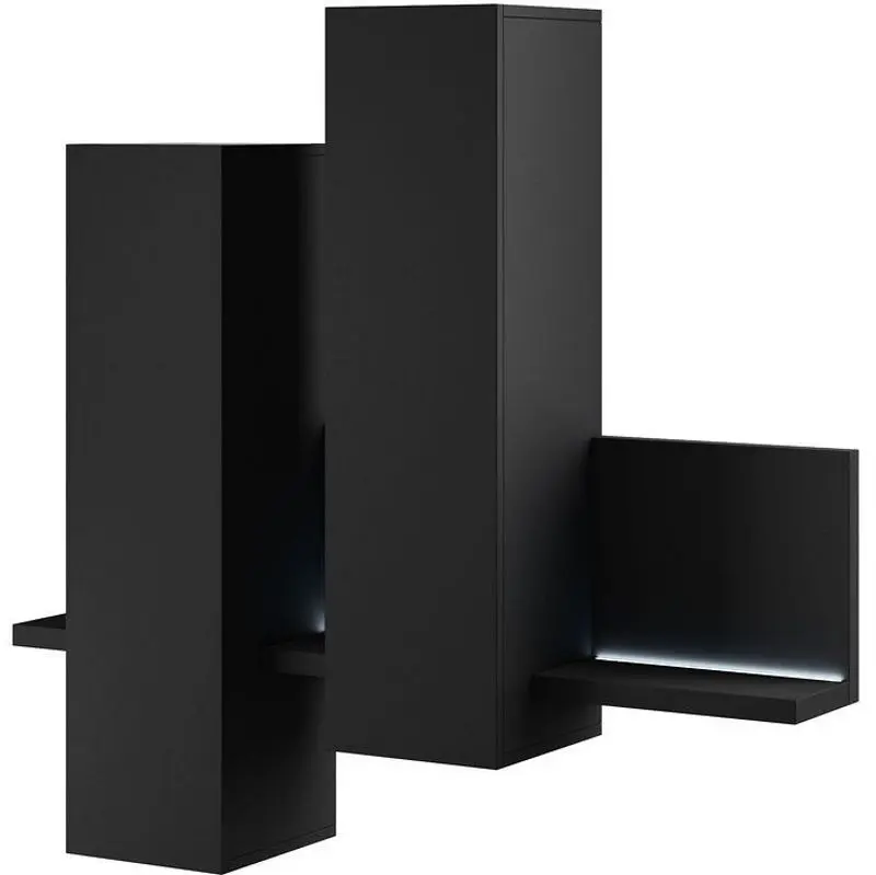 Dulap suspendat Helvetia Bota №04 (Black Matt)