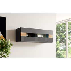 Dulap suspendat Helvetia Toledo №08 (Anthracite/Anthracite Gloss/Grandson Oak) Thumb