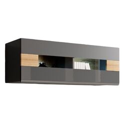 Dulap suspendat Helvetia Toledo №08 (Anthracite/Anthracite Gloss/Grandson Oak)