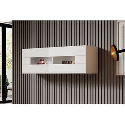 Dulap suspendat Helvetia Toledo №08 (White/White Gloss) Thumb