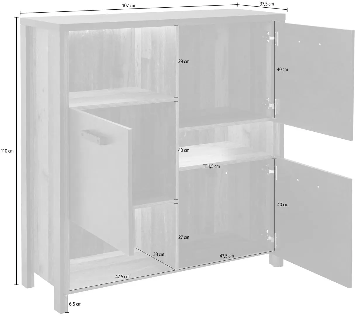 Tumba Helvetia Buffalo 24RMKA45 3D (Royalis Oak/Matera Anthracite)