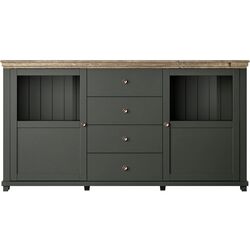 Тумба Helvetia Evora №25 2D4S (Green/Lefkas Oak) Thumb