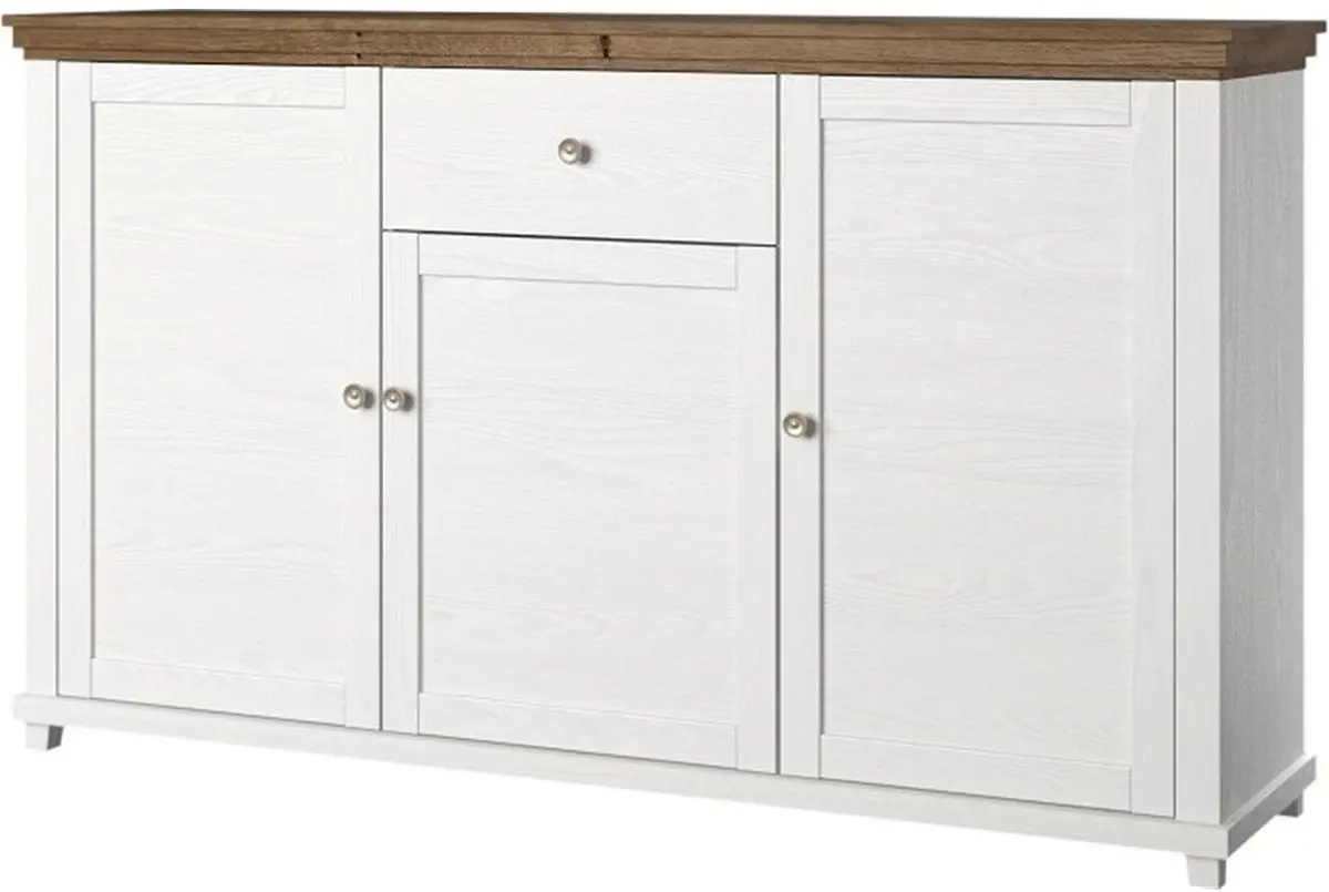 Тумба Helvetia Evora №47 3D1S (Ash Abisko White/Lefkas Oak)