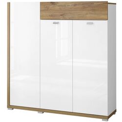 Tumba Helvetia Lars №76 3D1S (White/White Gloss/Flagstaff Oak)