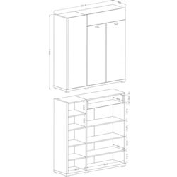 Tumba Helvetia Lars №76 3D1S (White/White Gloss/Flagstaff Oak) Thumb
