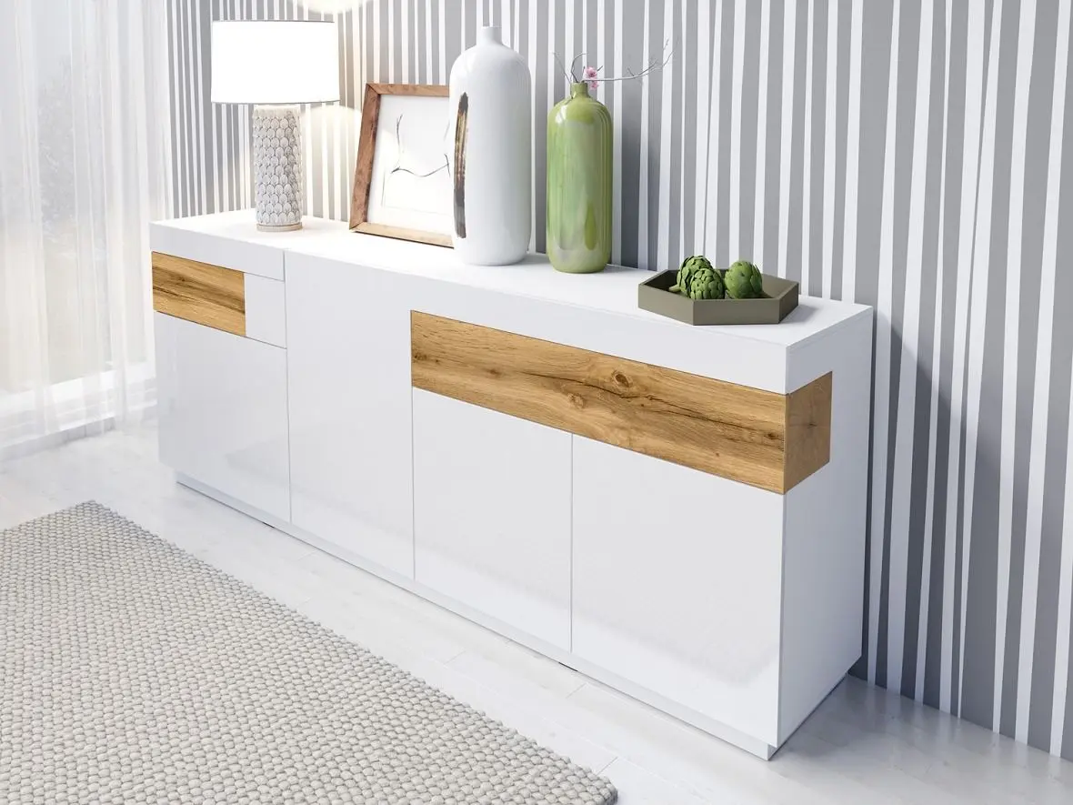 Tumba Helvetia Silke №25 4D2S (White/White Gloss/Wotan Oak)