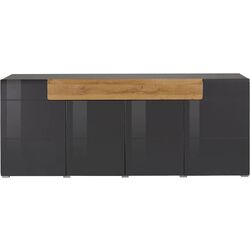 Tumba Helvetia Toledo №25 4D1S (Anthracite Gloss/Grandson Oak) Thumb