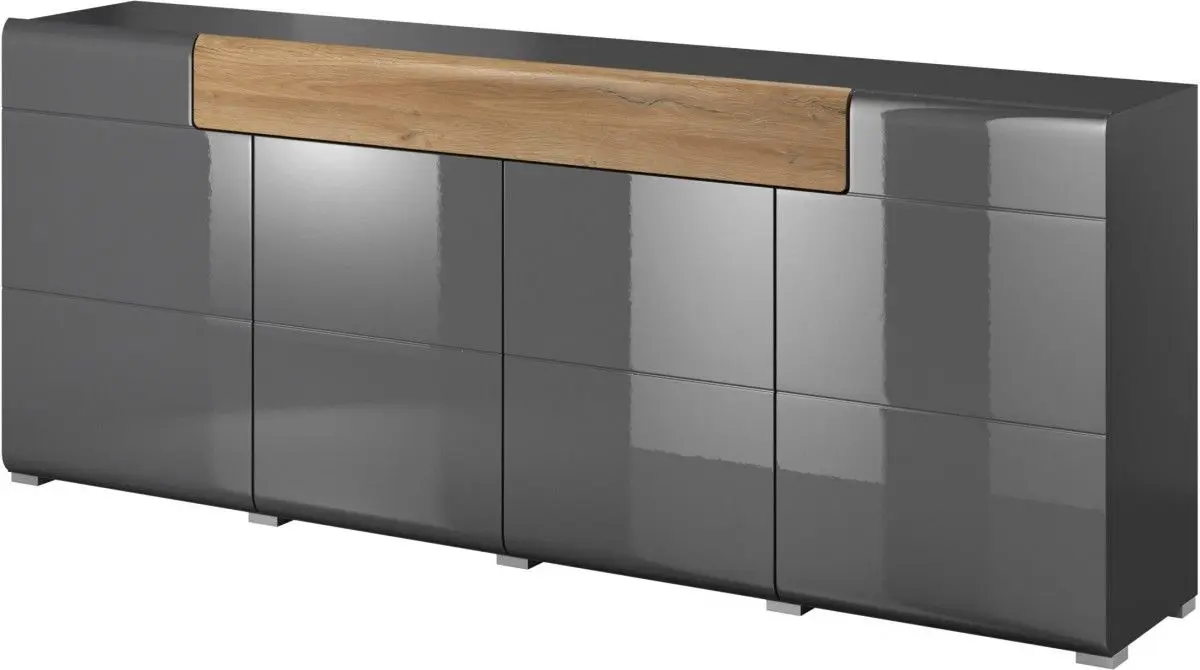 Tumba Helvetia Toledo №25 4D1S (Anthracite Gloss/Grandson Oak)