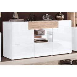 Tumba Helvetia Toledo №26 3D1S (White Gloss/Sanremo Oak Light) Thumb