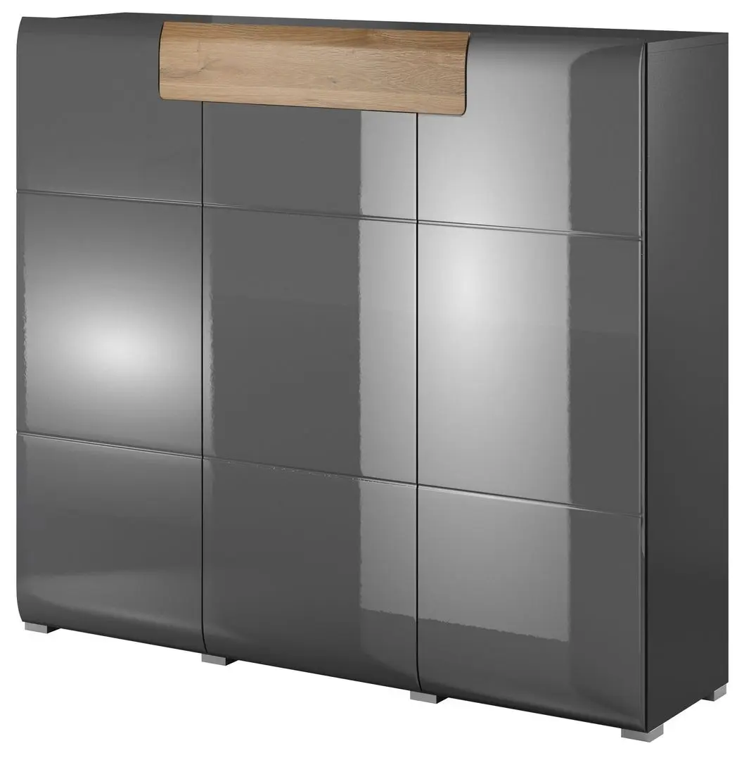 Tumba Helvetia Toledo №76 3D1S (Anthracite Gloss/Grandson Oak)